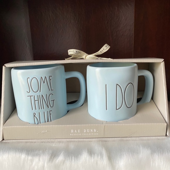 Rae Dunn Something Blue I Do Mugs - Picture 4 of 4